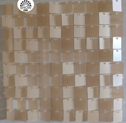 Panele Cekinowe Brzoskwiniowy Macaron (30cm*30cm)