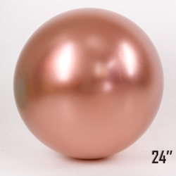Obří balón 24" CHROME, růžově zlatý (1 ks).)