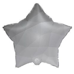 Silver Gradient Foil Star 18" (45cm).)
