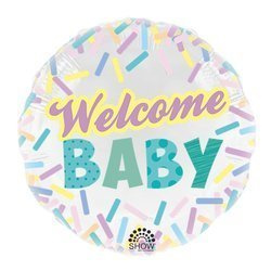 Фольгована кулька Welcome Baby 18" (45см).)