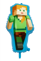 Foil balloon character from the game Pixels 43x74 cm.