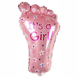 It's a Girl Foil Foot Balloon (48x65cm)