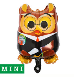 Fóliový balónek Mini Wise Owl (Moudrá sova)