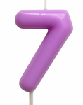 Świeczka Cyferka "7" – Fioletowa