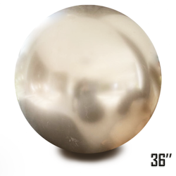 Balon Gigant 36" CHROME, Beżowy Jedwabny (1 szt.)