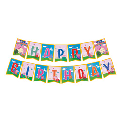 Girlanda Papierowa Happy Birthday Świnka Peppa