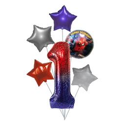 Spider Man 1st Birthday Balloon Set
