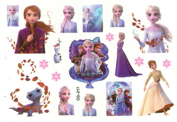 Tatuaże dla Dzieci Frozen, Anna Elza (1 szt)