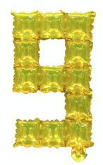 Číslo fólie POP IT 9 Gold (40 cm)