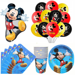 Zestaw Urodzinowy „Mickey Mouse” – Balony, Talerzyki, Kubeczki, Serwetki (53 elementy)