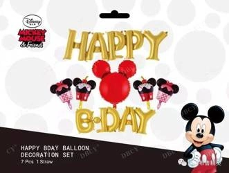 Happy B Day Balloon Set. Mickey