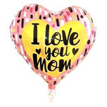 Balon foliowy I Love You Mom 18" (45cm.)