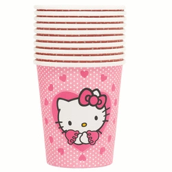 Hello Kitty Paper Cups - 10 pcs. (8.5 cm)