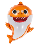 Фольгована повітряна кулька Baby Shark Orange (49см*67см)
