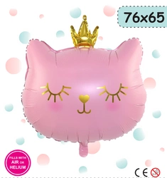 Balon Foliowy Kotek Różowy  (49cm*56cm)