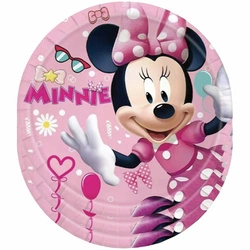 Paper plates with Minnie Mouse - 10 pcs.