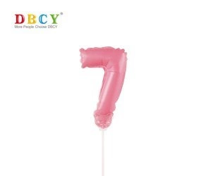 Number balloon on a stick "7"