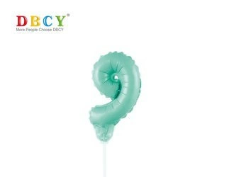 Number balloon on a stick "9"