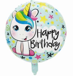 Happy Birthday 18" Foil Balloon (45cm.)