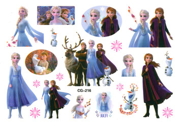 Tatuaże dla Dzieci Frozen, Anna Elza (1 szt)