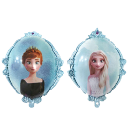 Frozen Anna Elza fóliový balónek (58cm*51cm)