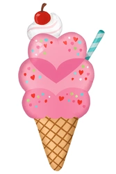 Labubu foil balloon 44 cm x 83 cm.