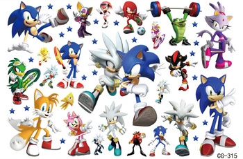 Tatuaże dla Dzieci Sonic (1 szt)