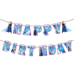 Girlanda papierowa Happy Birthday Frozen (1 szt)