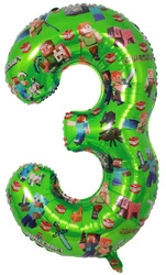 Foil Balloon Number "7" Spider Red/Blue (100cm.)