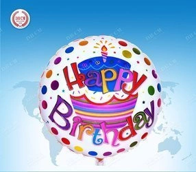 Happy Birthday 18" Foil Balloon (45cm.)