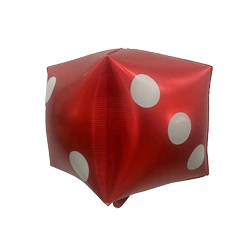 Foil Dice Balloon Red (60cm*60cm)