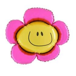 Smiling Flower Foil Balloon, Grabo