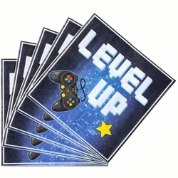 Paper napkins "LEVEL UP" - 20 pcs., gaming theme