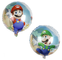 Mario 18" (45cm) oboustranný fóliový balónek.)