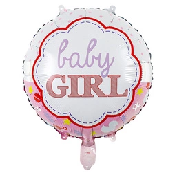 Balon foliowy Baby Girl 18" (45cm.)