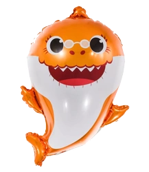 Baby Shark Orange Foil Balloon (49cm*67cm)