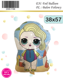 Фольгована кулька LOL Дівчинка (38см*57см)