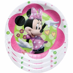 Paper plates Minnie Mouse birthday decoration 10 pcs.