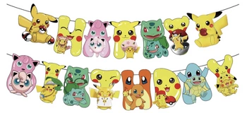 Girlanda papierowa Happy Birthday Pokemon (1 szt)