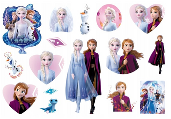 Tatuaże dla Dzieci Frozen (1 szt)