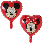 Oboustranný fóliový balónek Minnie Red Heart 18" (45 cm).)