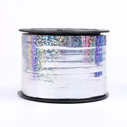 Silver Holographic Balloon Ribbon (5mm*92m)