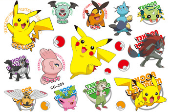 Tattoos for Kids Pokemon, Pikachu (1 pc)