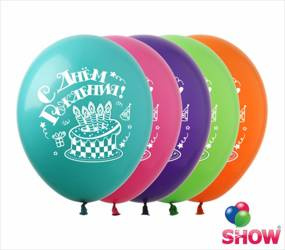 UA З Днем народження 10 inch balloons (10 штук).)