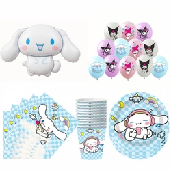 Zestaw Urodzinowy Cinnamoroll Balony, Talerzyki, Kubeczki, Serwetki