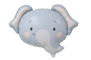 Foil balloon in the shape of an elephant 55x50 cm.