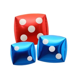 Foil Dice Balloon Blue (60cm*60cm)