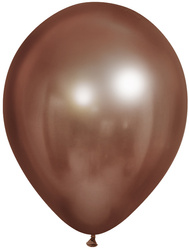 Balónky 12" chrom, růžově hnědá (50 ks)./ balení.)