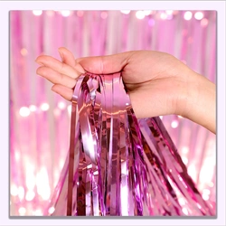 Pink Decorative Curtain 100x200cm