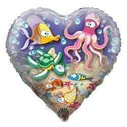 happy Sea foil balloon 18" (45cm.)
